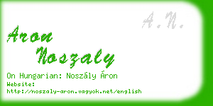 aron noszaly business card